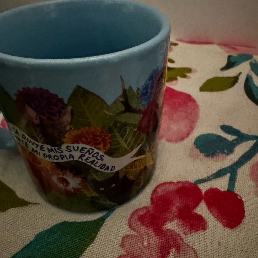 Unemployed Philosopher’s Frida Kahlo Coffee Mug “Frida Dreams” With Monkeys - Picture 5 of 7